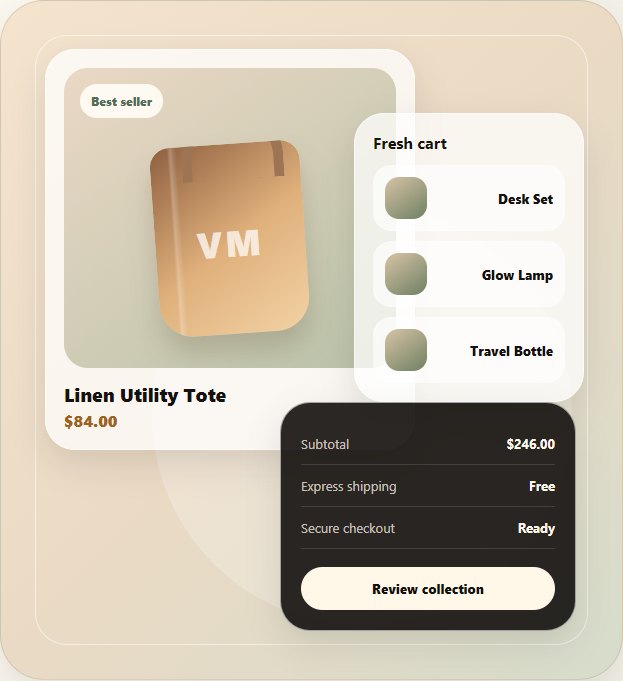Premium general store product and cart preview